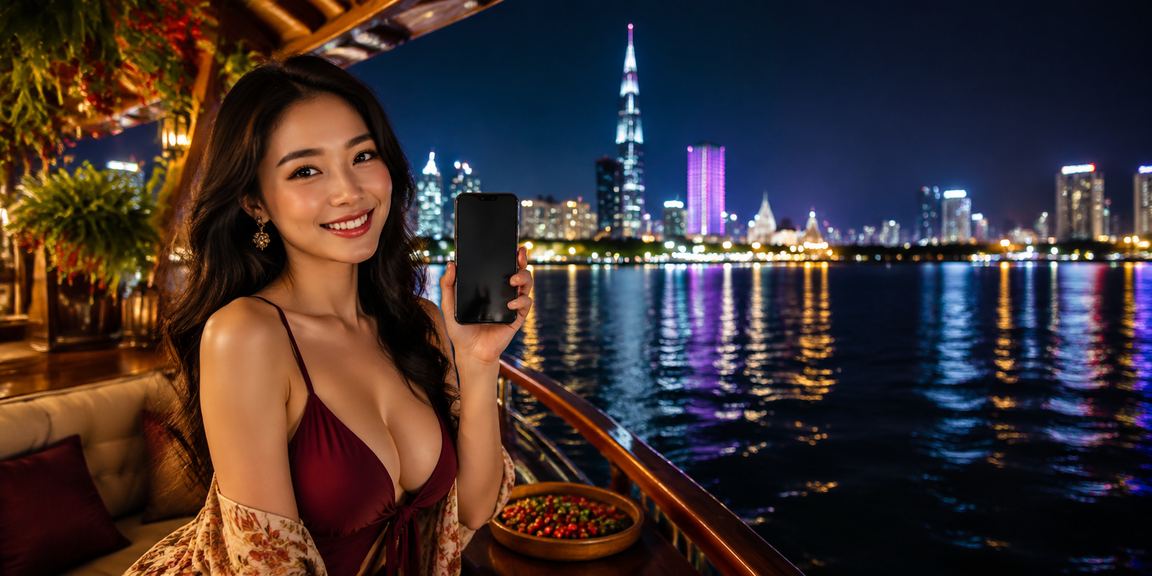 Người dùng TP. Hồ Chí Minh uống cà phê và kiểm tra tài khoản casino mobile