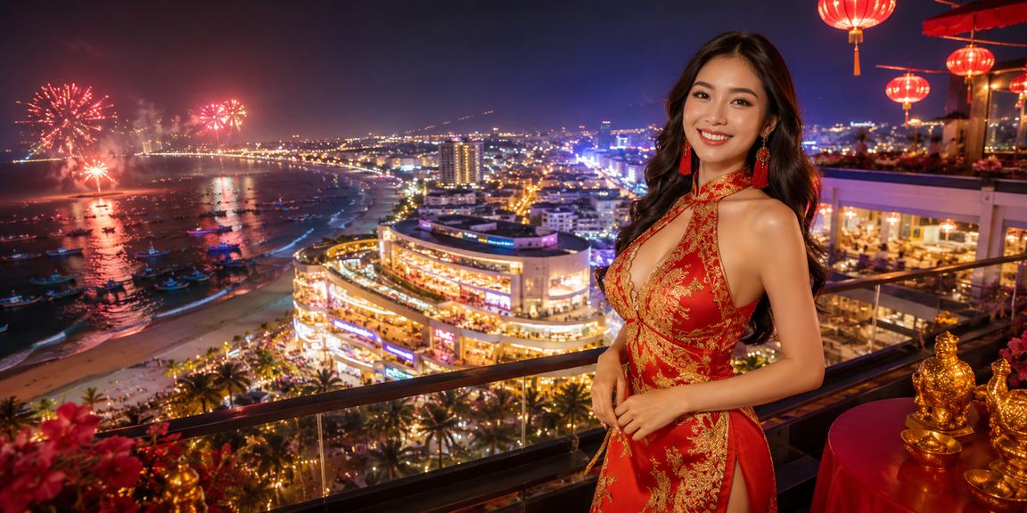 Không khí chợ đêm Mũi Né và người dùng truy cập cá cược trực tuyến trên điện thoại